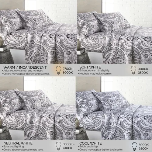 Vista 243 de Southshore Fine Living, Inc. Colección Winter Brush, juego de sábanas de 3 piezas para cama individual, sábana bajera con bolsillo profundo de 14