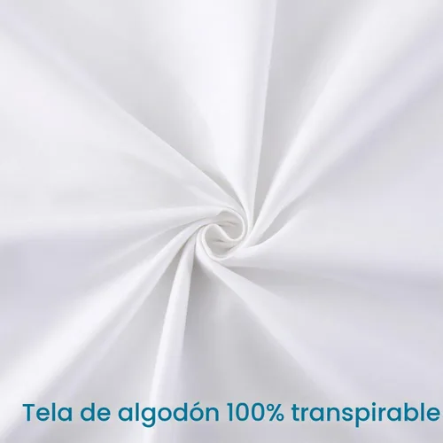 Vista 4 de Juego de 2 fundas de almohada 100% algodón con cremallera, tamaño estándar, supersuaves y transpirables, fundas de almohada con cremallera, fundas