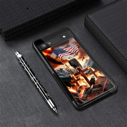 Vista 205 de Compatible con Google Pixel 4A 5G Mobile Case Creative Acrylic Panel trasero Silicona Protección Grip especialmente diseñado para Google Pixel 4A 5G