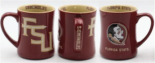 Vista 5 de RFSJ Taza de cerámica de 16 onzas con relieve (3D) (Alabama) - Se incluye una taza