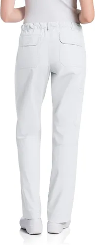 Vista 3 de Landau Pantalones médicos prelavados de 6 bolsillos elásticos para mujer 2024