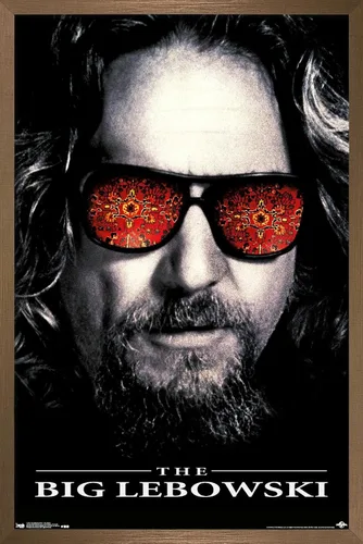 Vista 17 de Trends International The Big Lebowski - Póster de pared de una hoja, 14.725 x 22.375 pulgadas, versión enmarcada de madera de granero