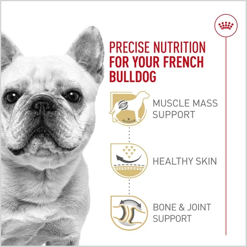 Vista 4 de Alimento seco Royal Canin Breed Health Nutrition para perros French Bulldog adultos, bolsa de 6 lb