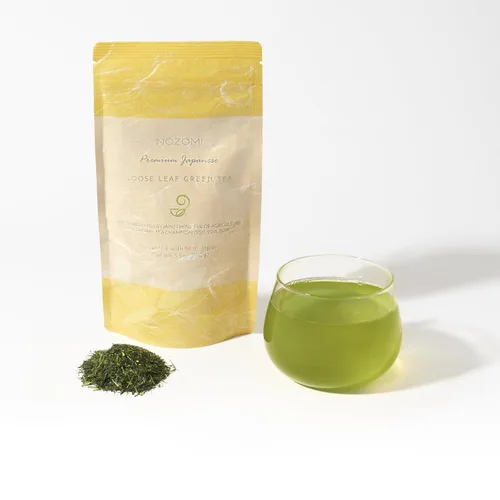Vista 2 de Gyokuro, Issaku, Nozomi y bolsas de té de hojas sueltas de Japanese Green Tea Co - Surtido de té verde japonés de primera calidad, sin OMG, sabor