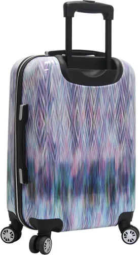 Vista 2 de Steve Madden Colección de equipaje de mano de 20 pulgadas, resistente a los arañazos (ABS + PC), maleta rígida Bolsa ligera de diseño con 8 ruedas