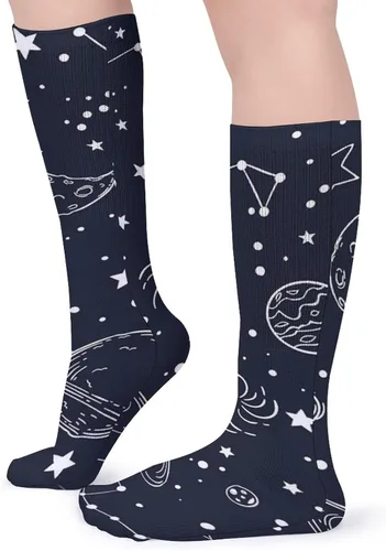 Vista 4 de Non Slip Comfortable Mid Calf Socks Indoor And Outdoor Socks Dress Decor Socks