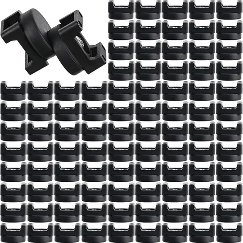 Vista 11 de Yookeer 10 clips magnéticos para cable de montaje con cremallera, color negro, 0.866 in Clips de cable multiusos para cableado eléctrico, base