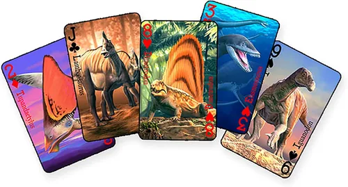 Vista 5 de Artgame Naipes 3D (Dinosaurio)