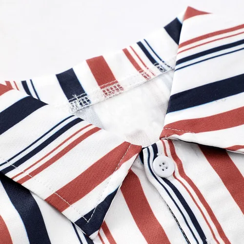 Vista 3 de Toddler Girl Fall Winter Clothes Toddler Boys Short Sleeve Stripe Prints Shirt Tops and Toddler Boy Soccer