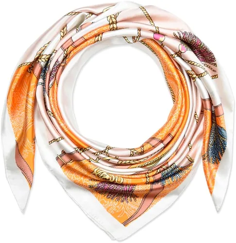 Vista 35 de corciova - Bufanda cuadrada grande para mujer, diadema sedosa para cabello rizado, lazo para dormir por la noche, bandana a la moda, 35 x 35