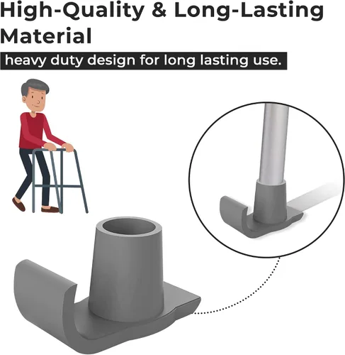 Vista 3 de Walker - Juego de 2 deslizadores de esquí, Walker Glide de alta resistencia, accesorios para andadores plegables para personas mayores, deslizadores
