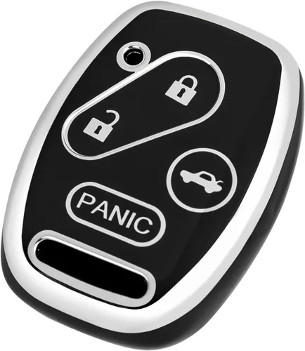 Vista 10 de OFFCURVE Funda protectora completa para llave de automóvil Honda Accord Negro dorado