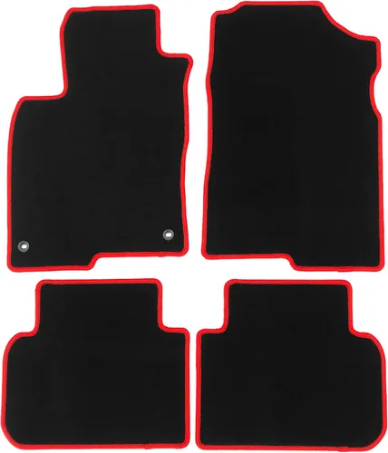 Vista 11 de IKON MOTORSPORTS, Alfombrillas compatibles con Honda Civic 2022-2026 y Acura Integra 2023-2026, juego de 4 alfombras de repuesto de nailon beige