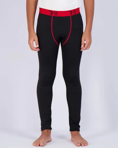 Vista 2 de Paquete de 3 pantalones de compresión para niños jóvenes, leggings de capa base, equipo frío, deportes, fútbol, baloncesto