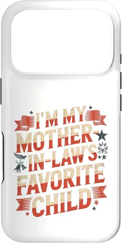 Vista 30 de Im My Mother n Law Favorite Child American Flag Funny Parent Case for iPhone 17