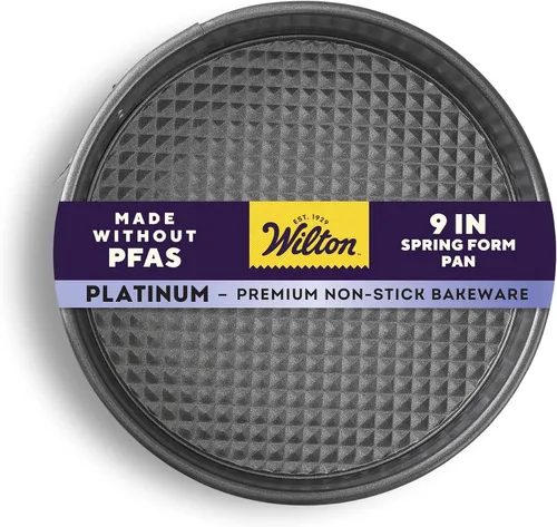 Vista 11 de Wilton Platinum - Molde para pastel de queso de 9 pulgadas con forma desmontable antiadherente, sartenes para hornear de acero inoxidable, fabricado