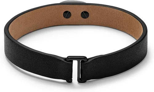 Vista 2 de MVMT Pulsera Heartlock de cuero para mujer