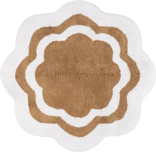 Vista 20 de Sherry Kline Alfombra de baño con diseño de pétalos, absorbente de agua, hecha a mano, lavable a máquina, tapete de baño para decoración, tapete Aloe