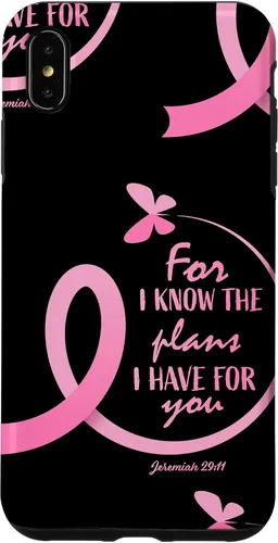 Vista 11 de Breast Cancer Gifts Women Mom Jeremiah 29 11 Butterfly Phone Case for iPhone 17