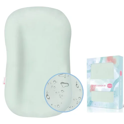 Vista 7 de Pucmaoci Fundas impermeables orgánicas para tumbonas de bebé 100% algodón orgánico Funda extraíble con forro impermeable Lavable a máquina