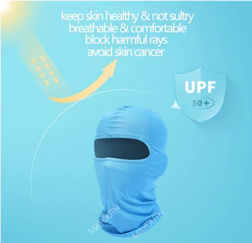 Vista 23 de Pasamontañas con protección solar y ultravioleta UPF 50+, máscara de esquí, cubrecuello, polaina, bufanda, deportes al aire libre, paquete de 3