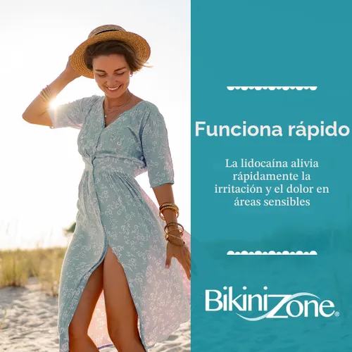 Vista 5 de Bikini Zone - Gel para después del afeitado con lidocaína y alivio para salpullidos del rastrillo, 1 onza, 1 paquete