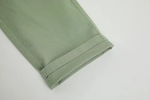 Vista 8 de Galawaqe Pantalones chinos de cintura alta para mujer, pantalones de tubo casuales, pantalones de pierna recta para el trabajo