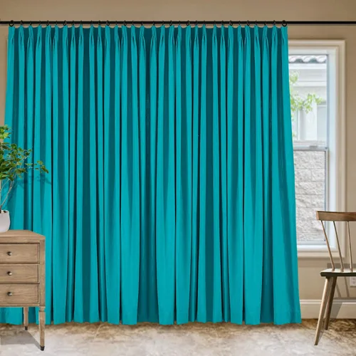 Vista 35 de Frelement Cortinas plisadas de lino de algodón de 100 pulgadas de ancho y 102 pulgadas de largo, cortinas con reducción de ruido para sala