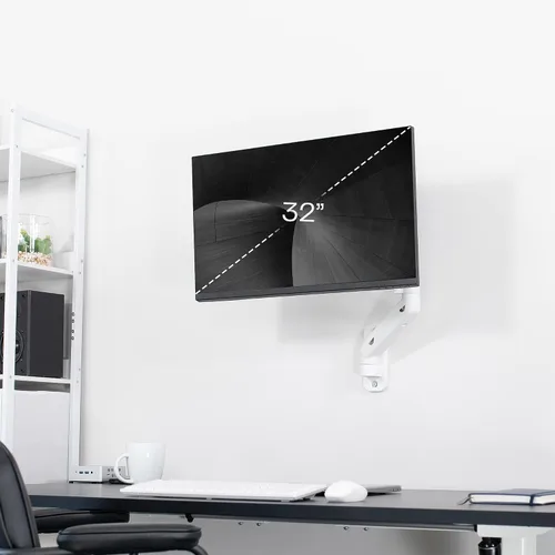 Vista 2 de VIVO Soporte de pared de contrapeso para monitor único para pantallas de 32 pulgadas de hasta 19.8 libras, movimiento completo, VESA máximo 100x100