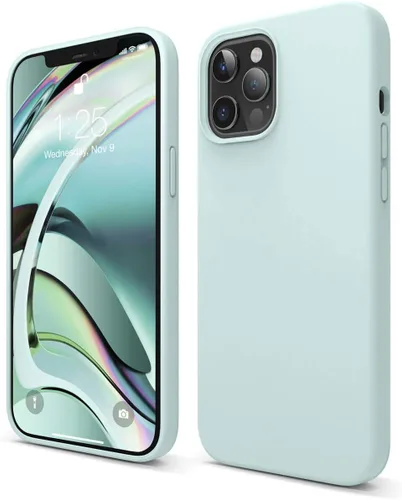Vista 33 de elago - Carcasa de silicona líquida para iPhone 12 Mini, color negro Full Body Protective Cover, Shockproof, Slim Fit, Anti-Scratch Soft
