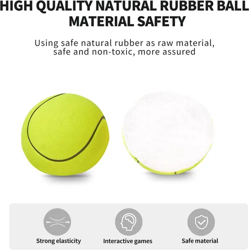 Vista 5 de Paquete de 4/8/16 pelotas de retorno de muñeca de 2.36 pulgadas, bolas de goma con rebote de rebote de pelota deportiva