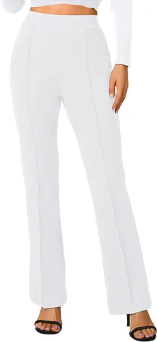 Vista 66 de Urban CoCo Pantalones de trabajo elásticos con corte de bota, pantalones de yoga pequeños para oficina casual