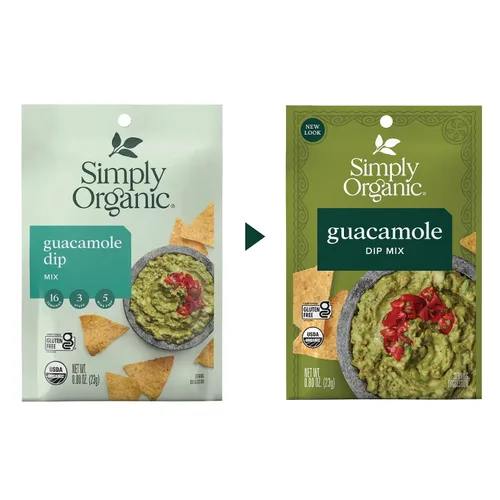 Vista 3 de Simply Organic Salsa de mezcla de guacamole, orgánica certificada 4 onzas Paquete de 6