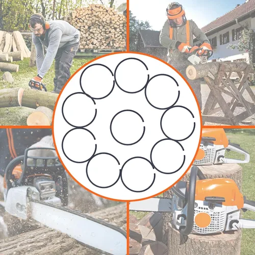Vista 6 de Anillos de pistón de 1.811 in para Stihl 028 029 034 MS191 MS290 BR400 SR400 Parte 11180343001, 10 x Anillo de pistón