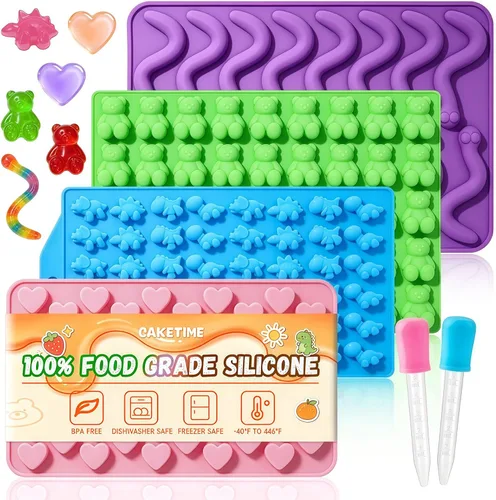 Vista 11 de Molde de silicona de calavera, moldes de silicona para Halloween, moldes para gomitas, paquete de 2 moldes de chocolate de Halloween, mini moldes