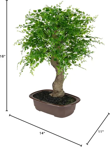 Vista 7 de Mini árbol bonsái artificial en maceta - 16