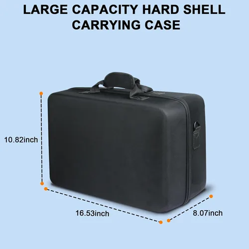 Vista 6 de Hard Shell Carrying Case for PS-5, Protective Travel Bag Compatible with Playstation-5 Console, Controllers, Headset, Base and Other Gaming