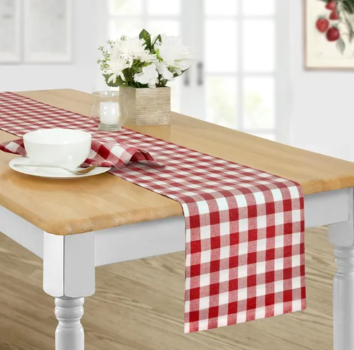 Vista 42 de Home Bargains Plus Country Rustic Buffalo - Juego de 4 manteles individuales de algodón a cuadros, color negro, a cuadros, de fácil cuidado