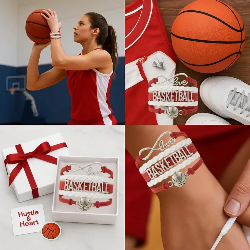 Vista 13 de Infinity Collection - Pulsera de baloncesto de regalo para equipos y jugadores