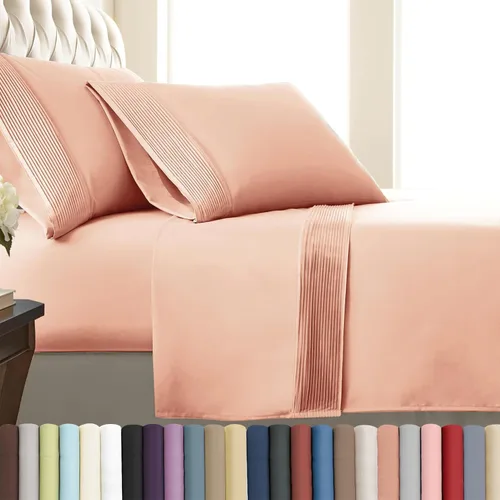 Vista 17 de Southshore Fine Linens®, juego de ropa de cama con bolsillo profundo, Microfibra, Negro, gemelo