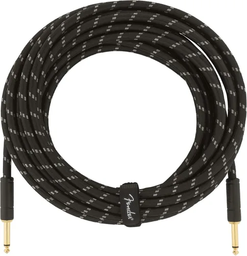 Vista 28 de Fender Cable de instrumentos de la serie Deluxe, recto/recto, Tweed, 18.6 pies