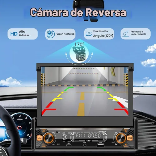 Vista 6 de Radio de coche con pantalla táctil inalámbrica CarPlay
