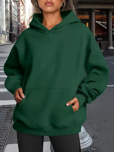 Vista 84 de Trendy Queen - Sudaderas extragrandes con capucha para mujer, suéteres de manga larga, sin botones, de vellón, de otoño, ropa de invierno
