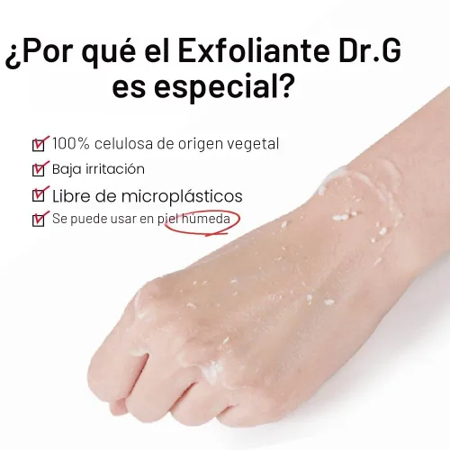 Vista 7 de Dr. G Gel Exfoliante Iluminador, cuidado de la piel coreano para una piel radiante, exfoliante facial Aqua Gommage, ácido hialurónico, ceramidas
