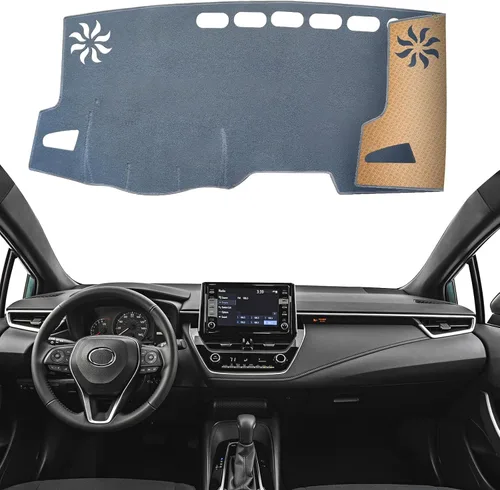 Vista 22 de Alfombrilla Cobertora para Salpicadero Compatible con Toyota Sienna 2010-2004 (Sin Modelos HUD), Alfombrilla Antirreflejos para Salpicadero