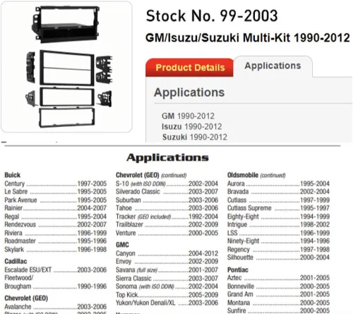 Vista 2 de Metra Electronics 99-7422 Kit de instalación DIN/doble DIN para Nissan Sentra 2007 (negro)