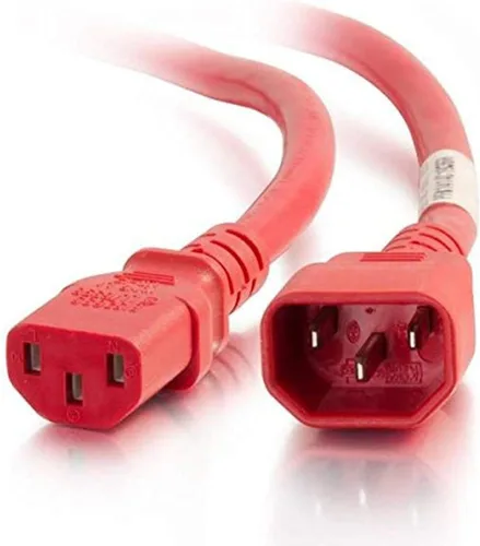 Vista 79 de Cable de alimentación C2G, cable de extensión corto, cable de extensión de alimentación, cable de alimentación de bloqueo, 10A, 250V, negro, 1 pie