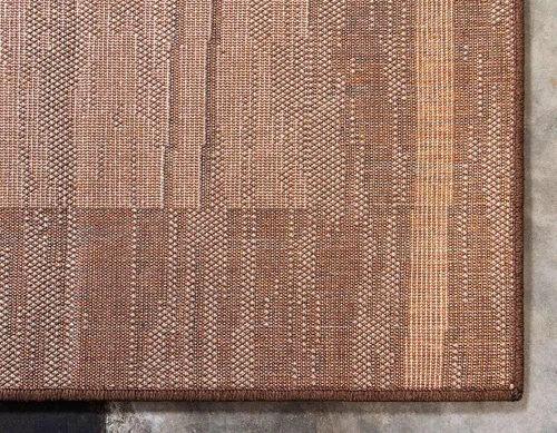 Vista 9 de Unique Loom Autumn Collection - Tapete abstracto, informal, moderno y contemporáneo (borde marrón y beige, 2 x 3 pies, rectangular)
