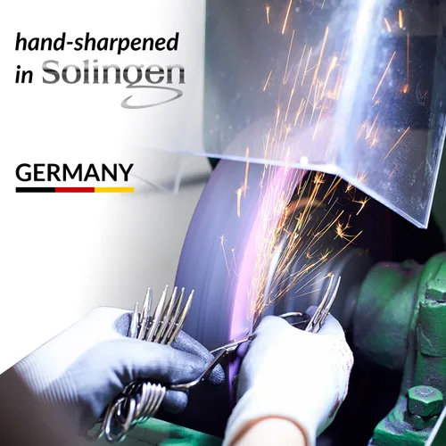 Vista 5 de marQus Juegos de manicura para mujeres y hombres de Solingen Alemania con lima de uñas de vidrio - Kit de aseo de calidad incl. cortaúñas y lima