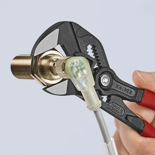 Vista 7 de KNIPEX Herramientas - Llave de alicates, acabado negro (8601180), 7 1/4 pulgadas